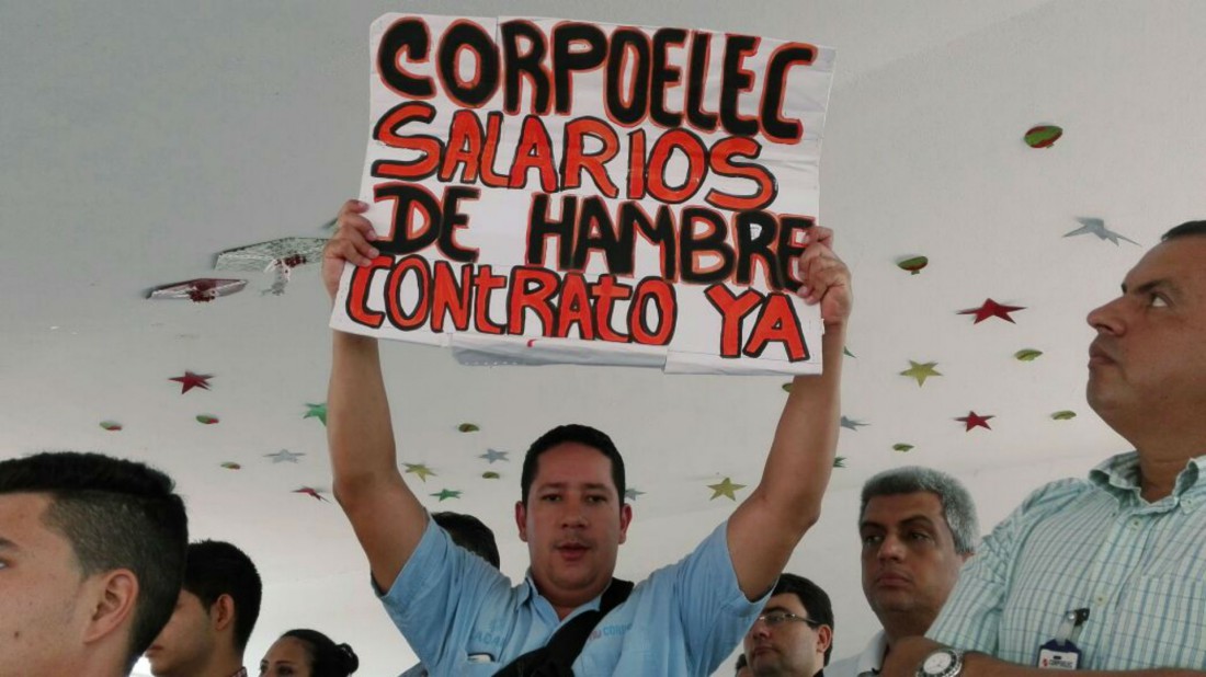 El Estímulo: Trabajadores de Corpoelec en la calle para reclamar ...