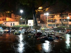 Plaza Bolívar de Chacao tras el allanamiento